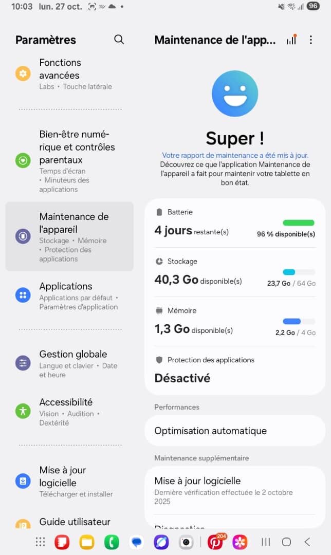 Tablette Galaxy Tab A9