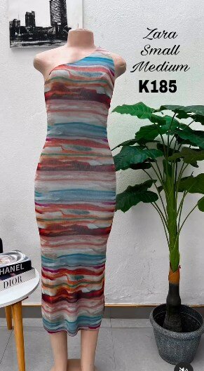 Dress Zara multicolor, maxi