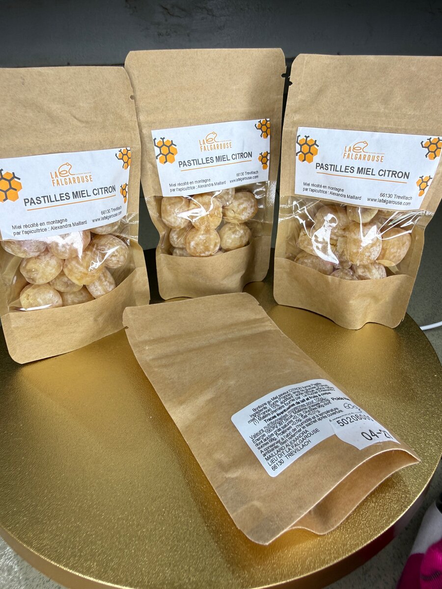 Pastilles Miel Citron Naturelles