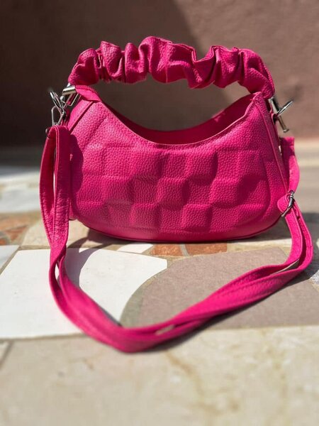 sac à main avec deux poignées-rose