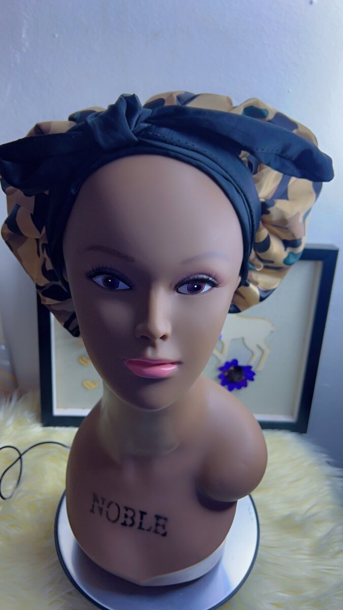 2 in 1 hair bonnet