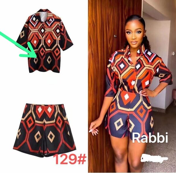 Lovely women summer wear, Top and short for outdoor occasion