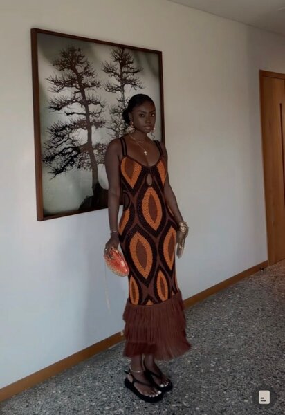 Robe crochet bohème été