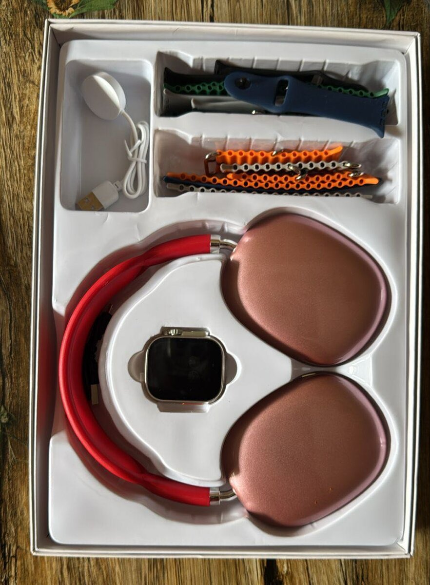 MONTRE CONNECTÉE P9 Ultra 2 (1 Montre, 1 Casque, 7 Bracelets