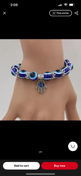Evil eye/lucky stones bracelets