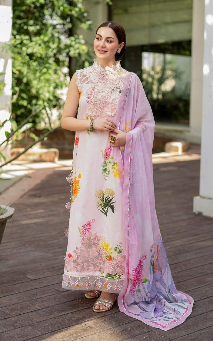 Asifa nabil unstitch lawn 3800