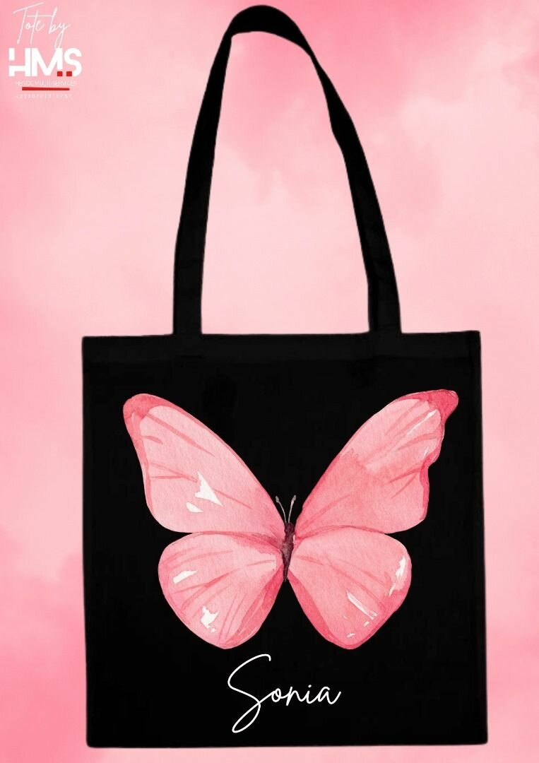 tote bag papillon personnalis
