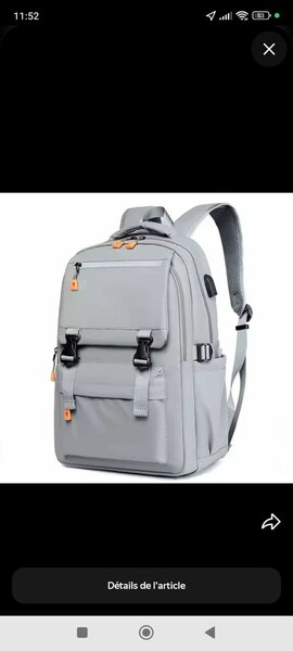 Sac à dos polyvalent gris
