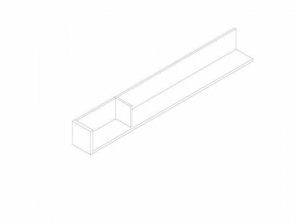 Полка навесная OSTIN POL180 Дуб гранж колониальный / Матера