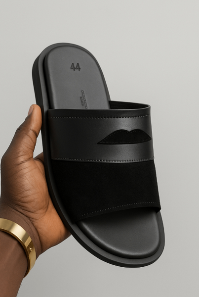 Chaussons élégants en cuir