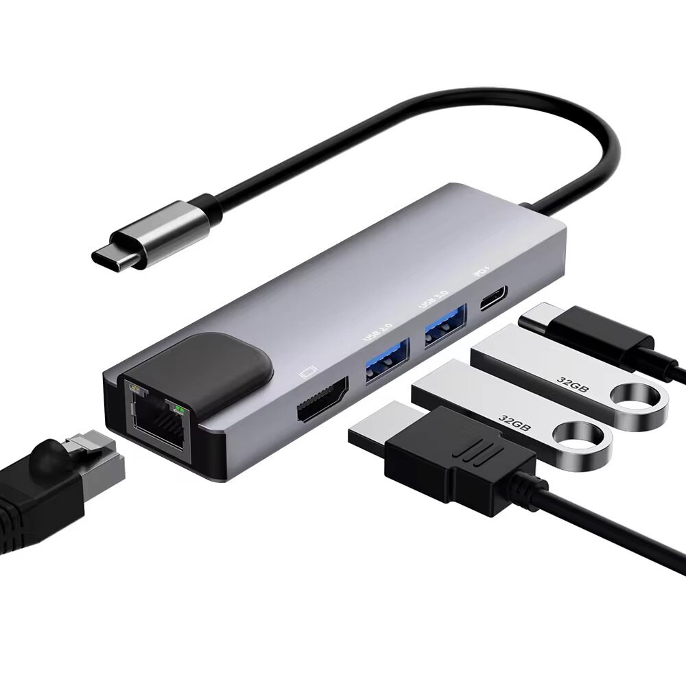 Adaptateur USB-C 5 en 1