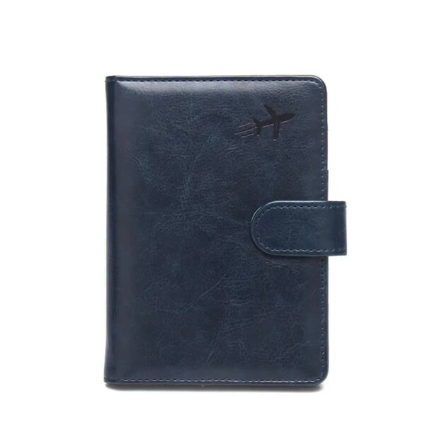 Porte-passeport en cuir RFID