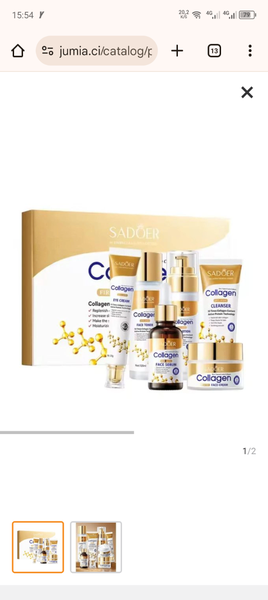 Coffret soin anti-âge collagène