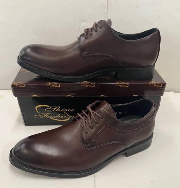 Men's brown leather shoes