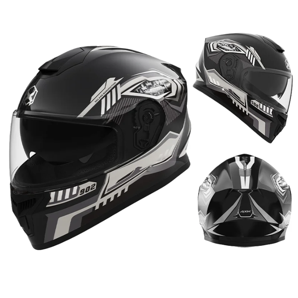 Casque de moto a menthon fermé