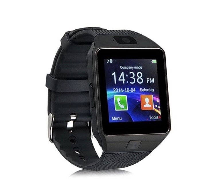 Phone Watch DZ09 Black uses sim card and memory card