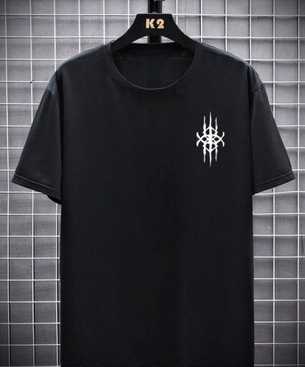 T-shirt noir design graphique