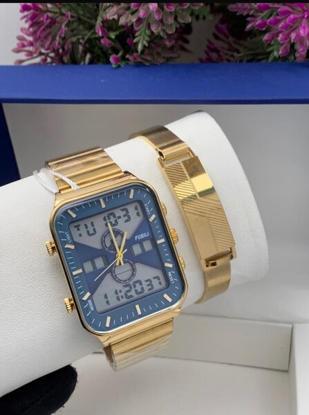 Watch and a bracelet for men