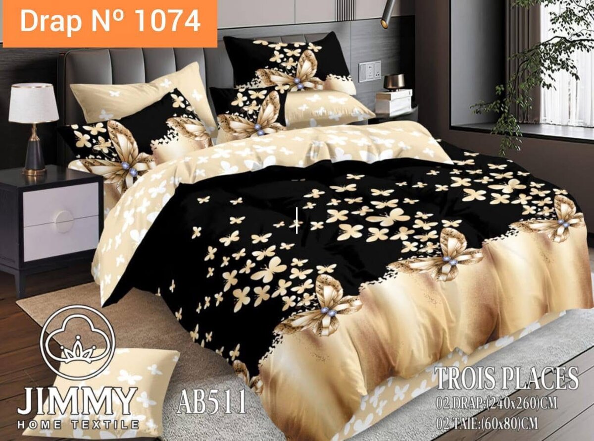 Parure de Lit Luxe 3 Pièces