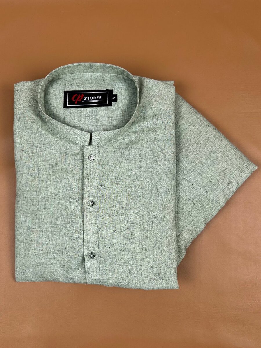 Light Green 627 Stitched Suit Kameez Shalwar For Men