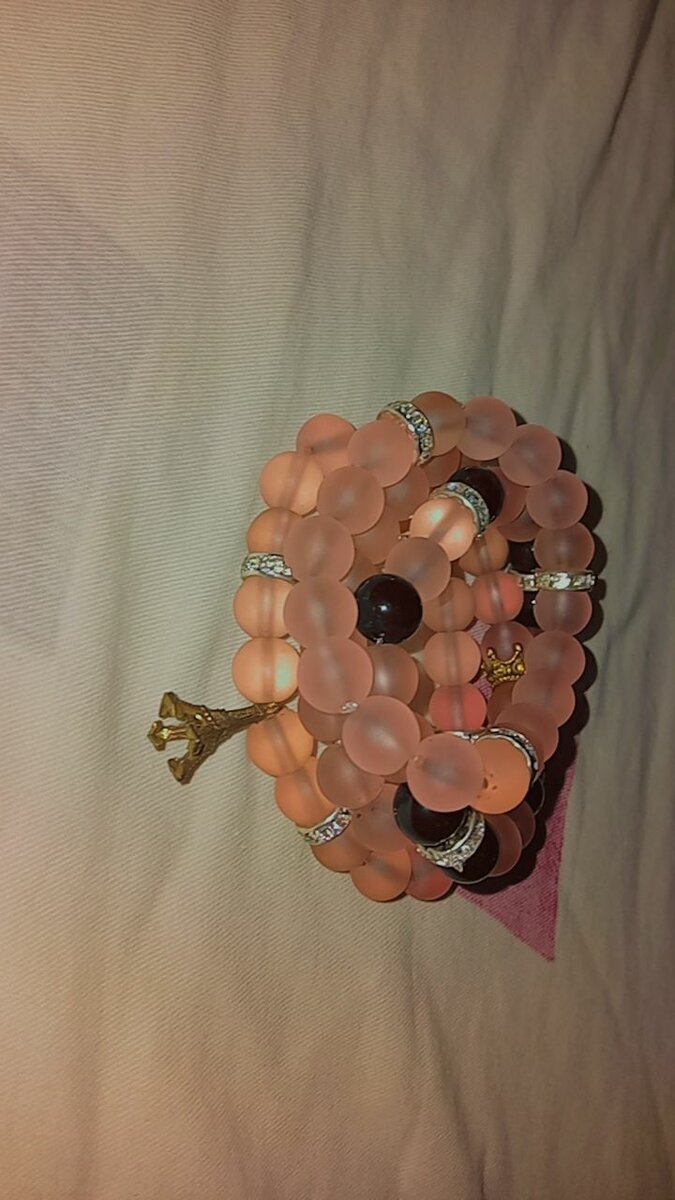 Frosted Pink Quartz Bracelet