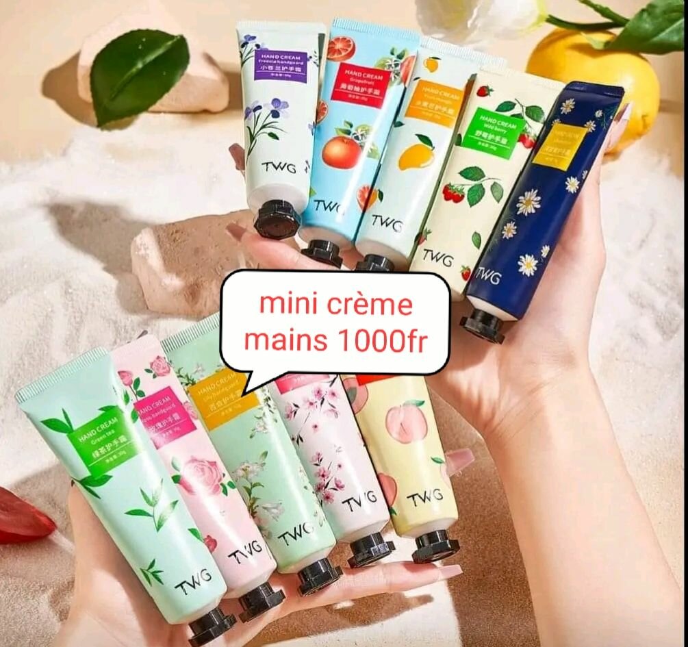 Mini crème pour  (main, pieds et crème solaire)