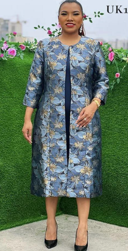 Blue with floral 2 piece