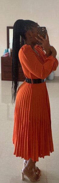 Shiny women's dress orange 🎀NEW IN🎀 S,m,l,xl,2xl