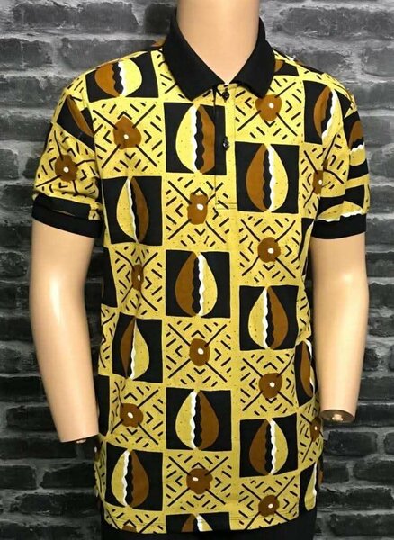 Polo imprimé africain chic