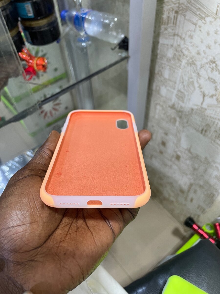 Coque Silicone Orange iPhone