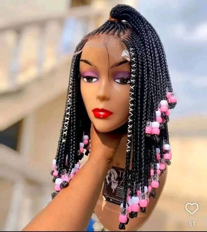 Extensions tressées colorées