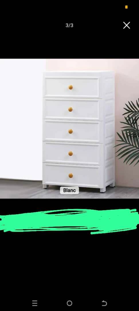 Commode en plastique moderne