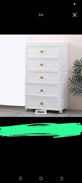 Commode en plastique moderne