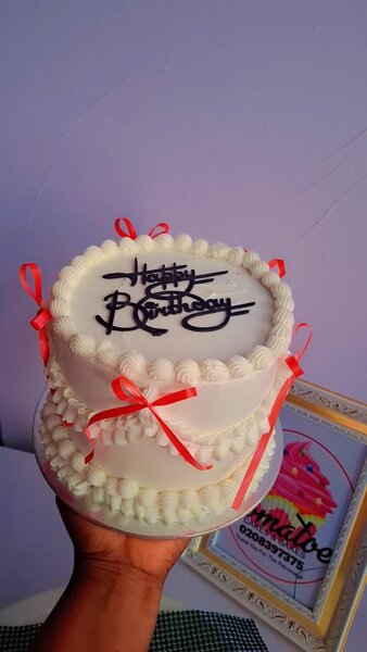 Vintage Birthday Cake