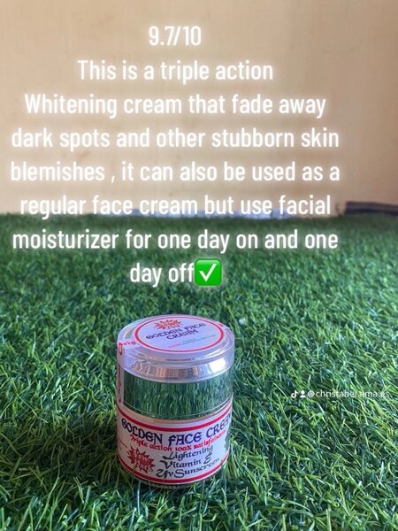 Golden face facial cream