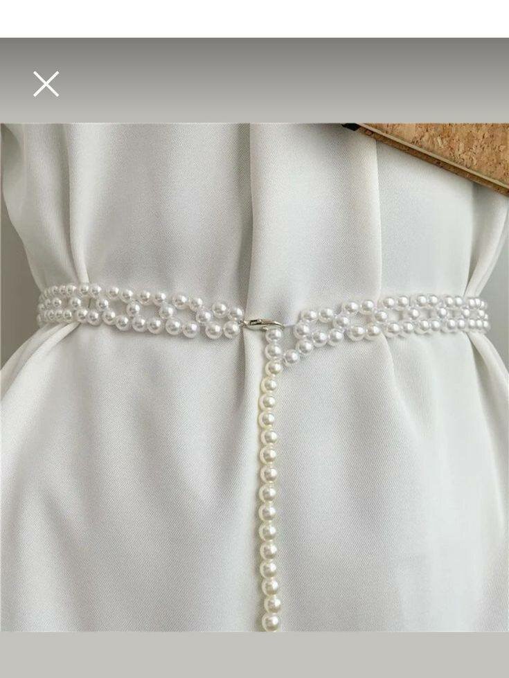 Ceinture perlée élégante
