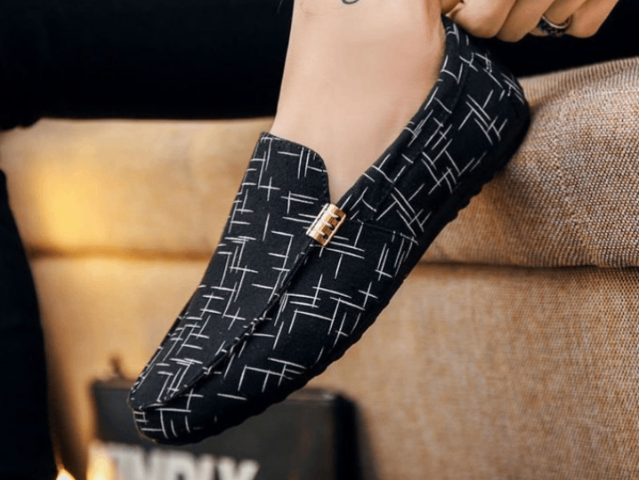 Mocassins pour homme noir