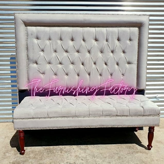 Beautiful headboard and ottoman sets