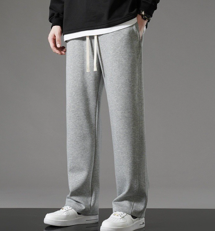 Утепленные штаны серые