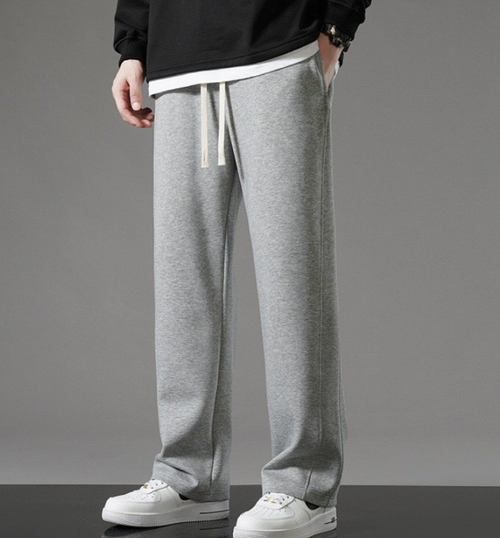 Утепленные штаны серые