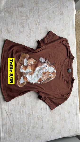 T-shirt en coton imprimé