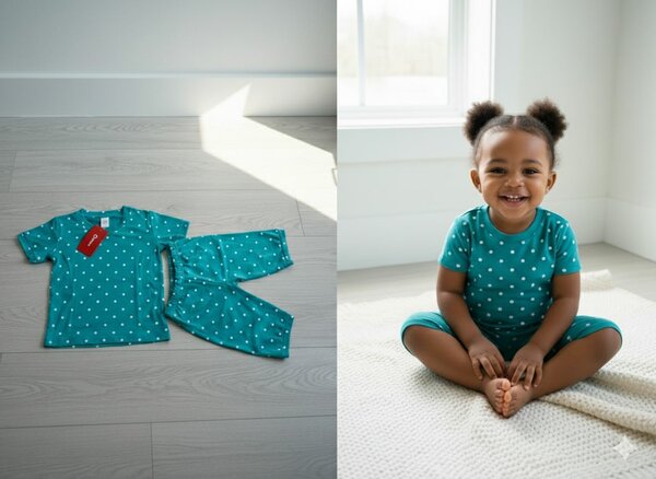 Ensemble bébé à pois