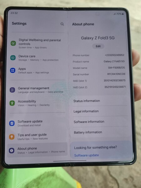 Galaxy Z fold 3  256gb