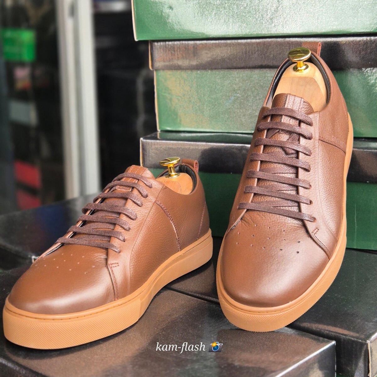 Chaussures casual en cuir pour homme