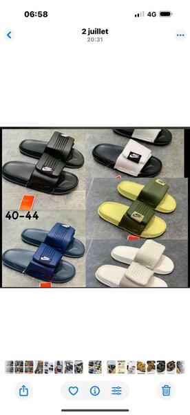 Tongs confortables pour hommes