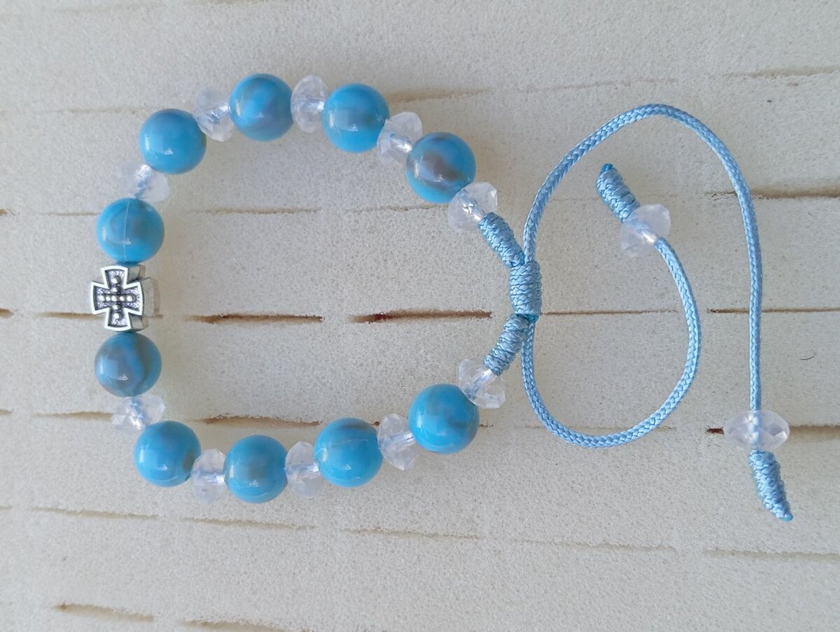 Bracelets religieux perles colorées