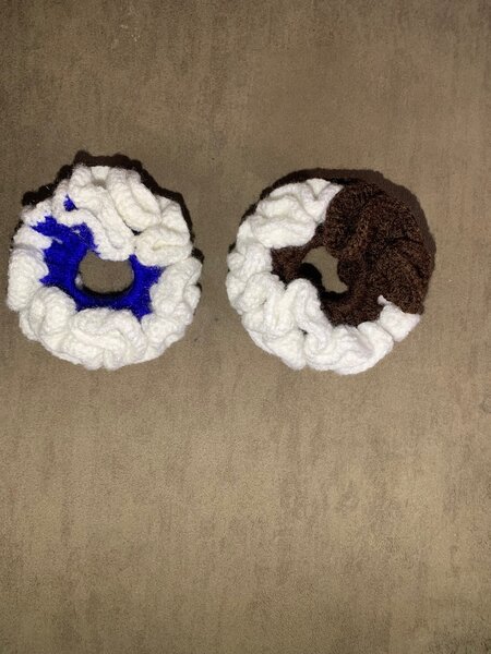 2 Chouchous à cheveux en laine