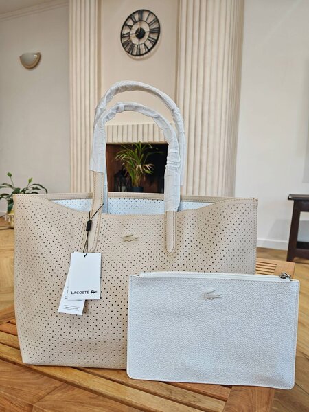 Sac cabas perforé Lacoste