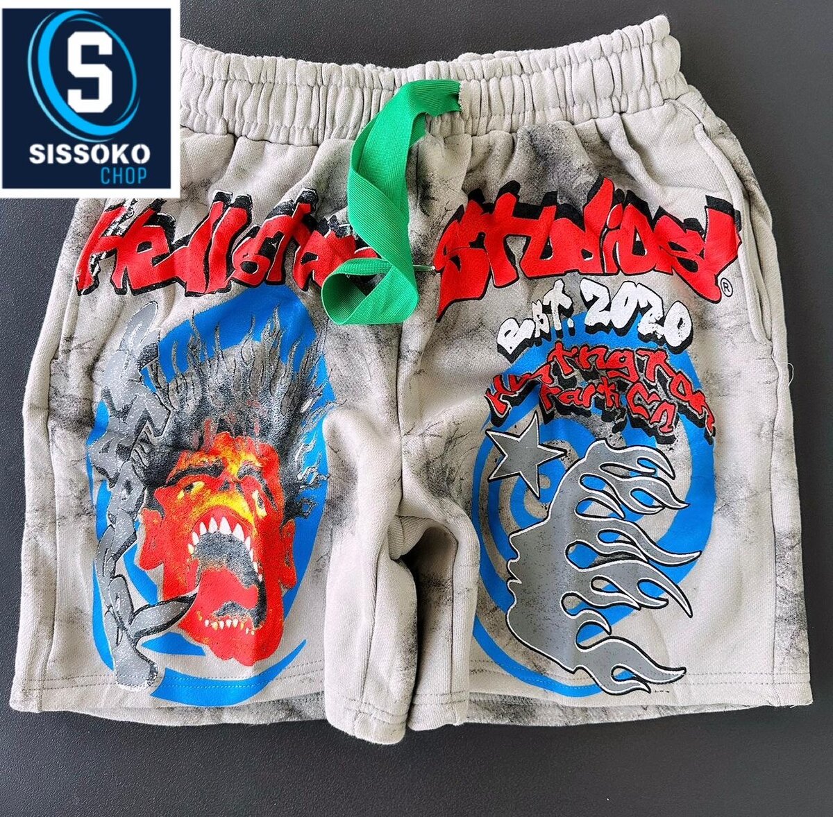 Shorts graphiques colorés