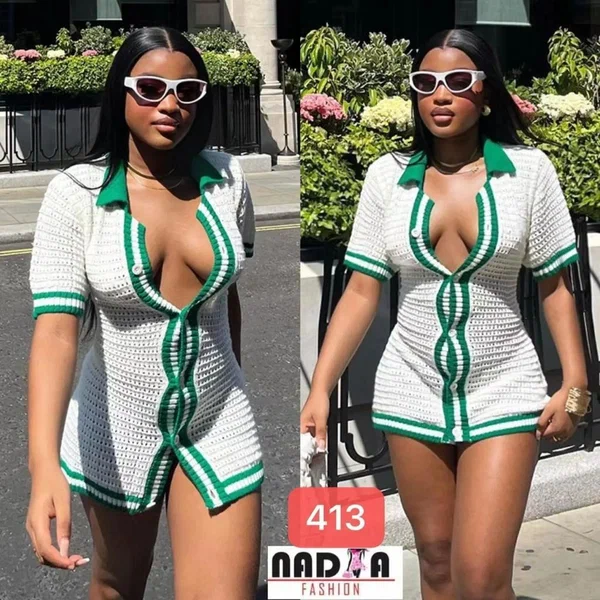 Robe moulante crochet chic